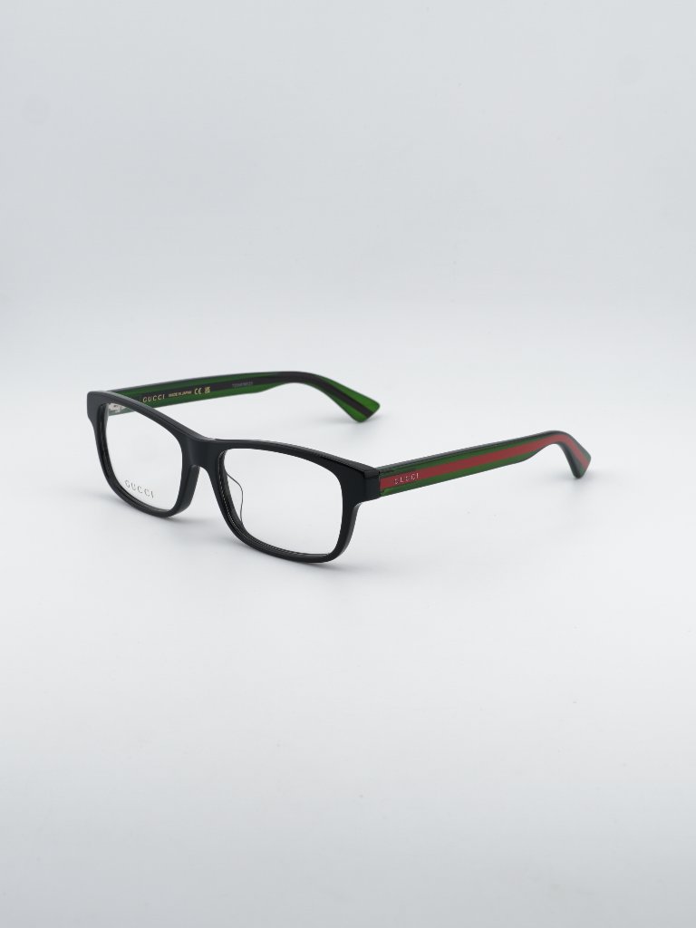 Gucci Gg0006oan 002 Eyeglasses Black 55mm Rectangle Frame